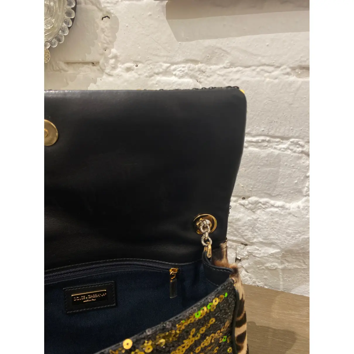 Miss Charles glitter handbag Dolce & Gabbana