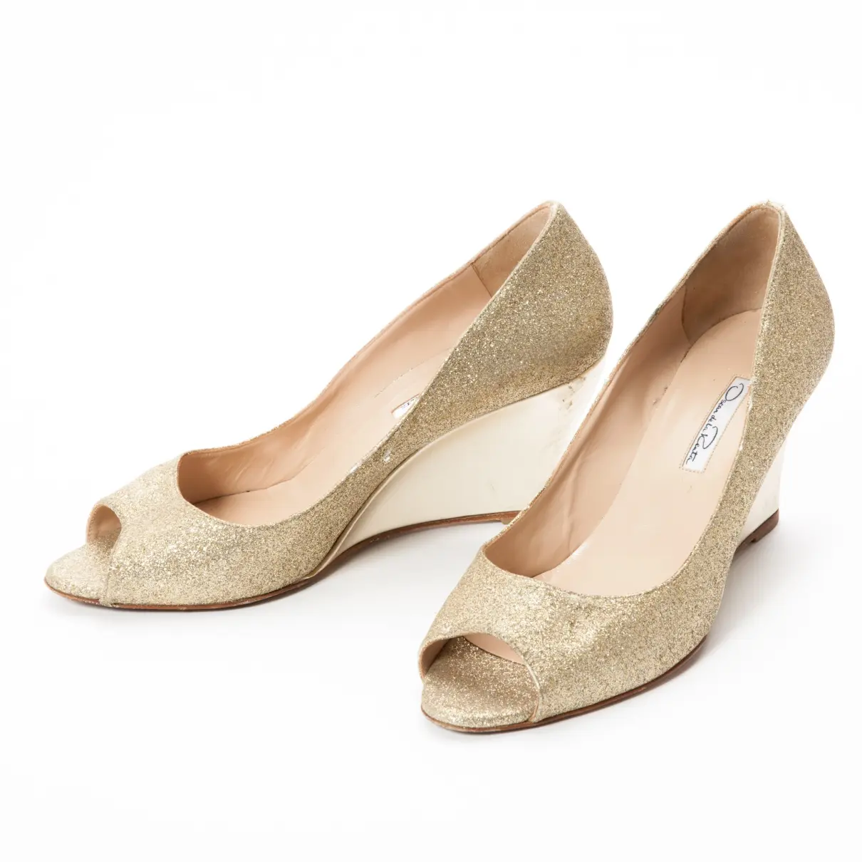 Oscar De La Renta Glitter heels for sale