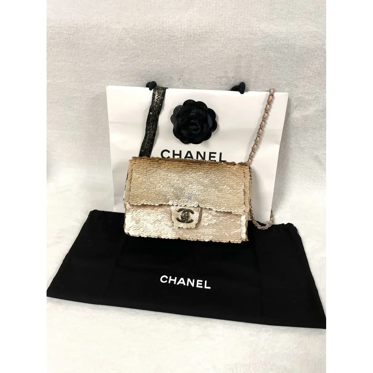 Buy Chanel Wallet On Chain Timeless/Classique glitter crossbody bag online