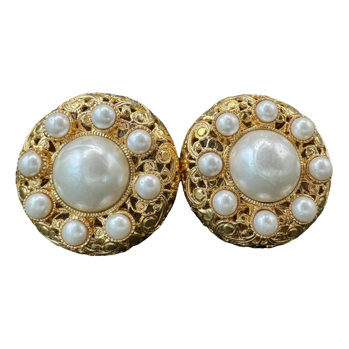 Baroque earrings Chanel - Vintage