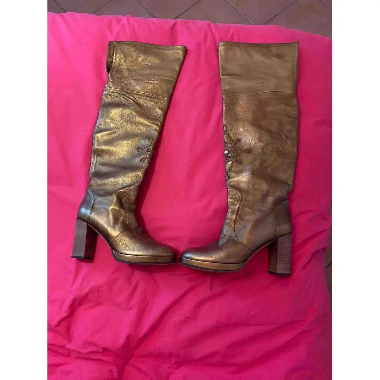 Anna Sui Leather boots for sale