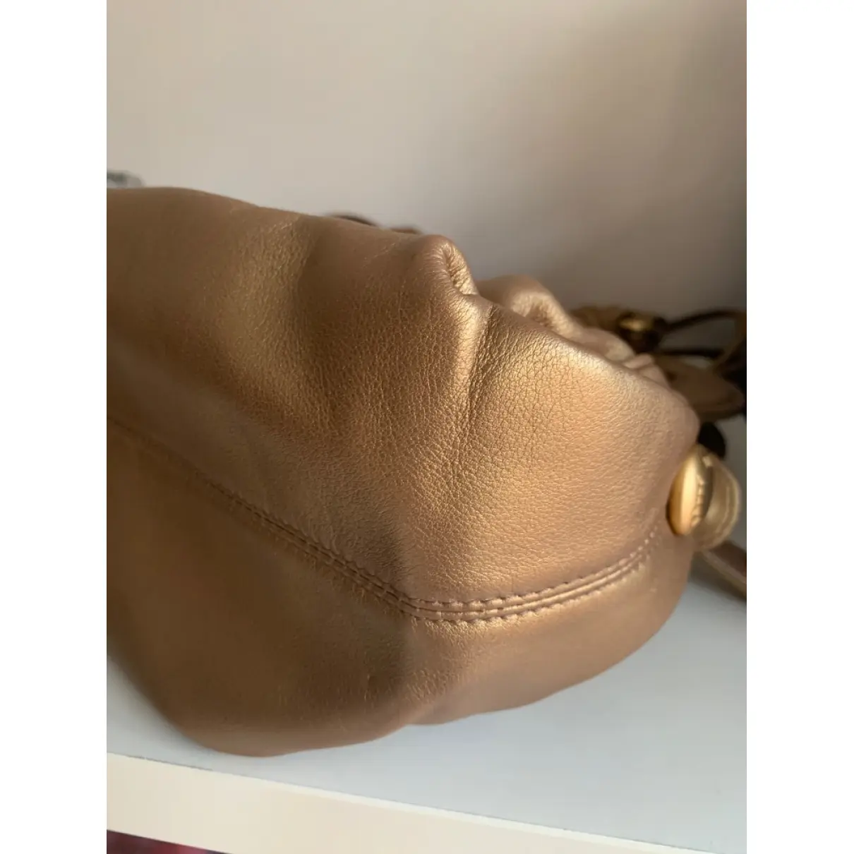 Leather handbag Bally