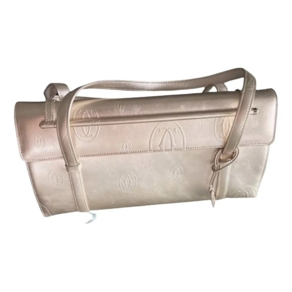 Cabochon leather handbag Cartier