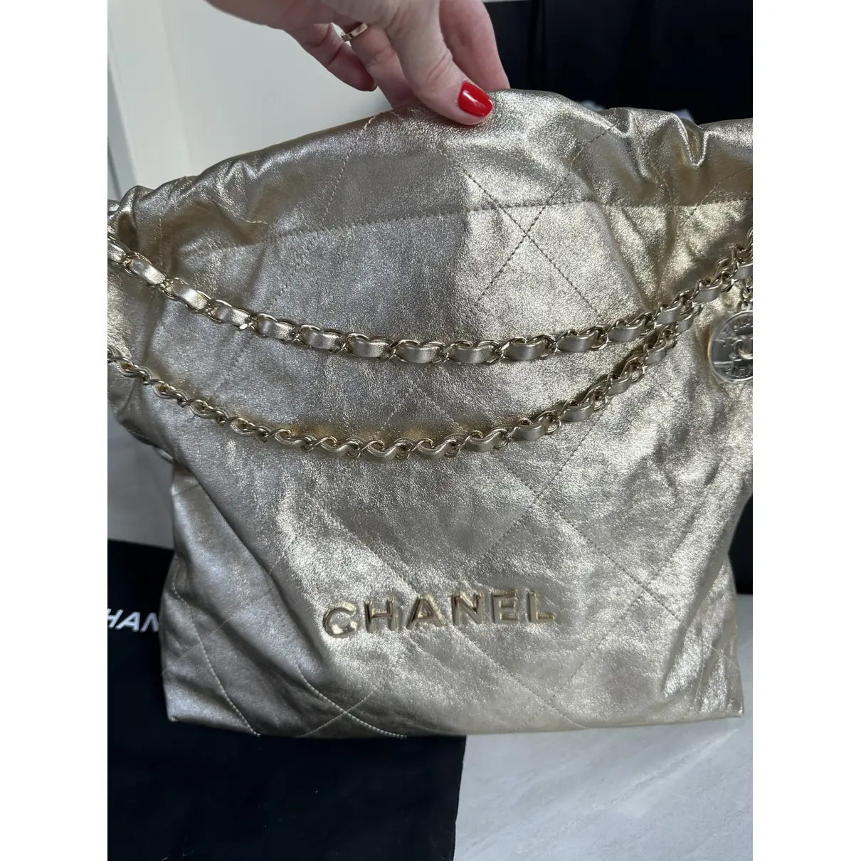 Buy Chanel Chanel 22 leather satchel online