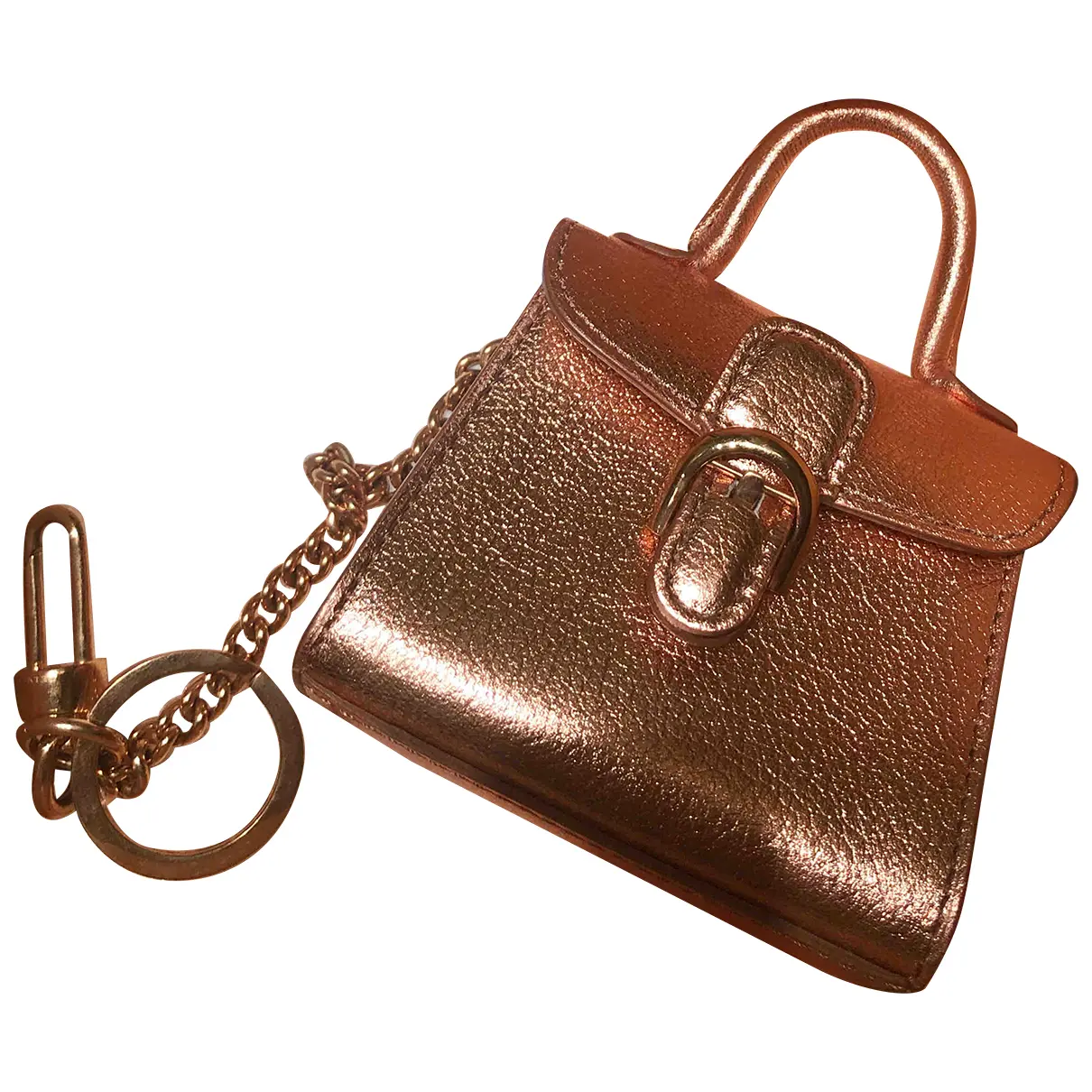 Leather key ring Delvaux