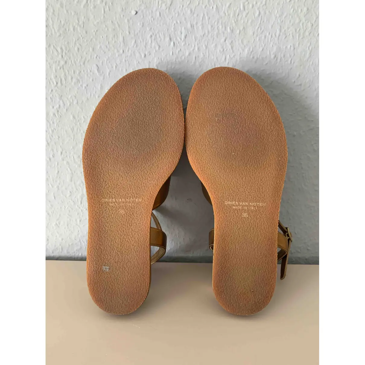 Leather sandal Dries Van Noten