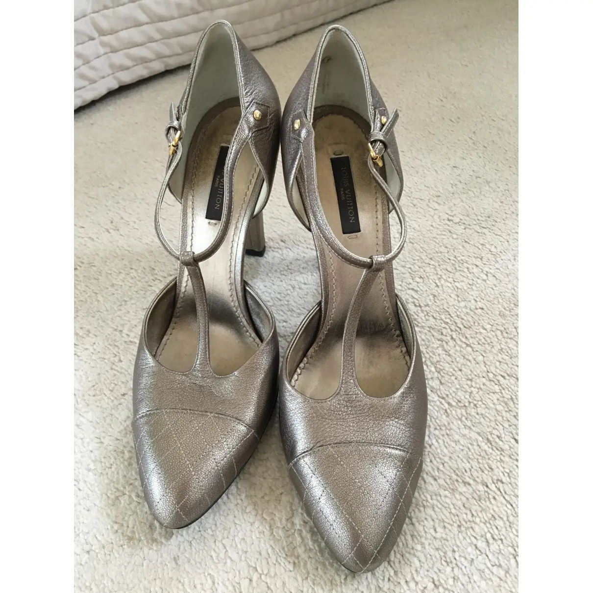 Louis Vuitton Leather heels for sale