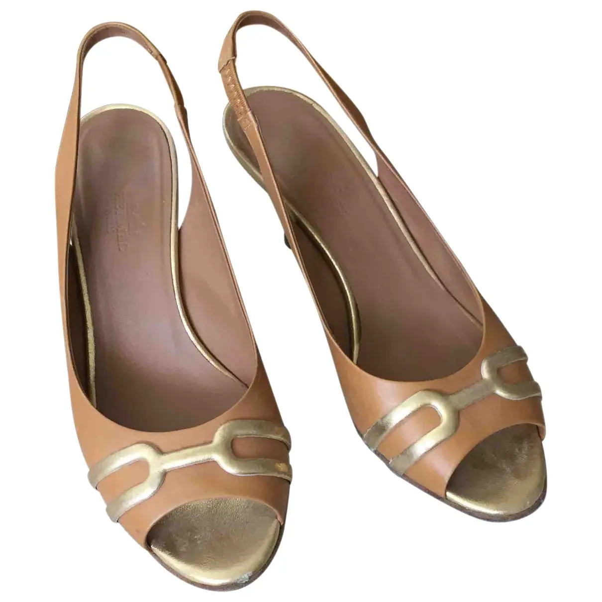 Leather heels Hermès - Vintage