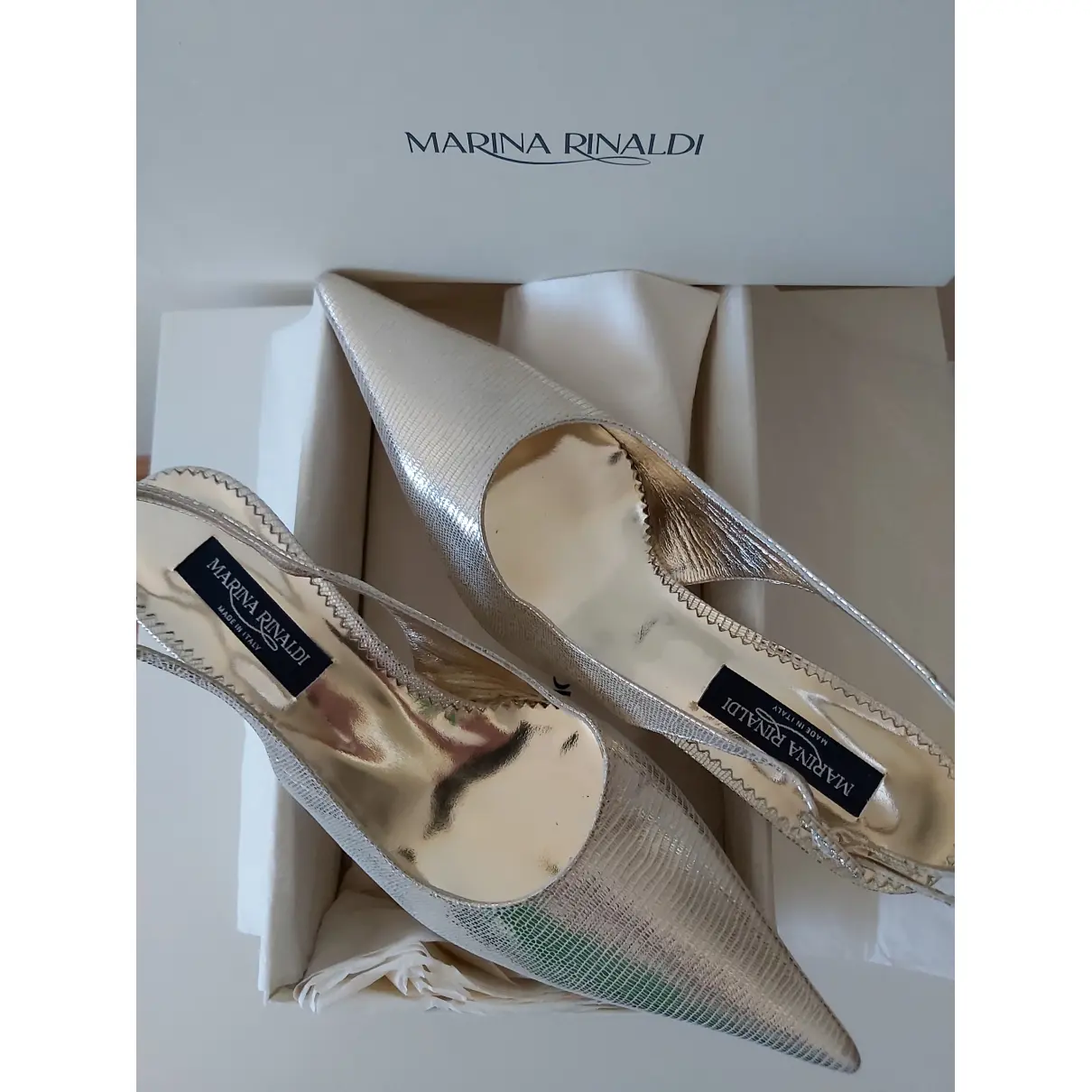 Leather heels MARINA RINALDI