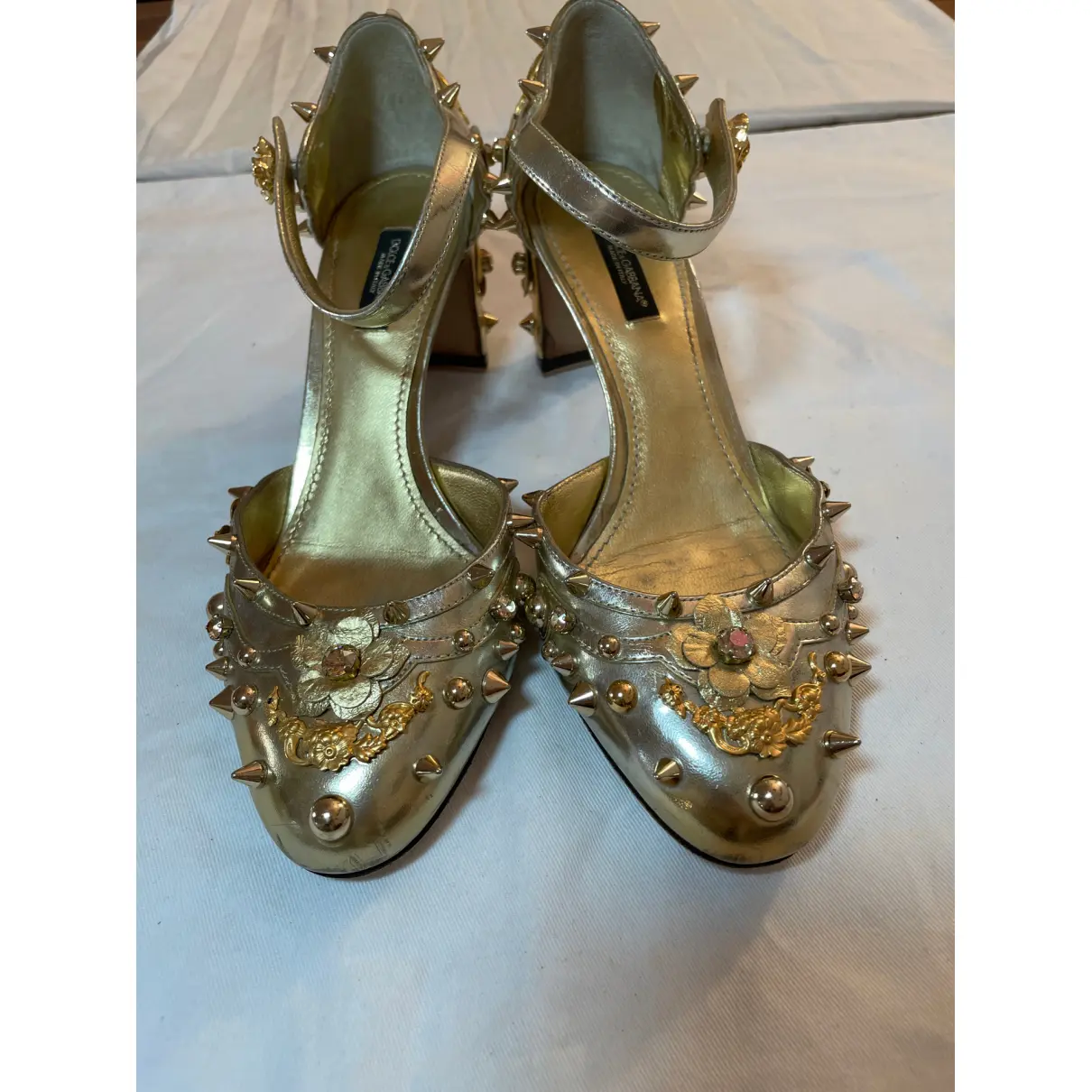 Buy Dolce & Gabbana Mary Jane leather heels online