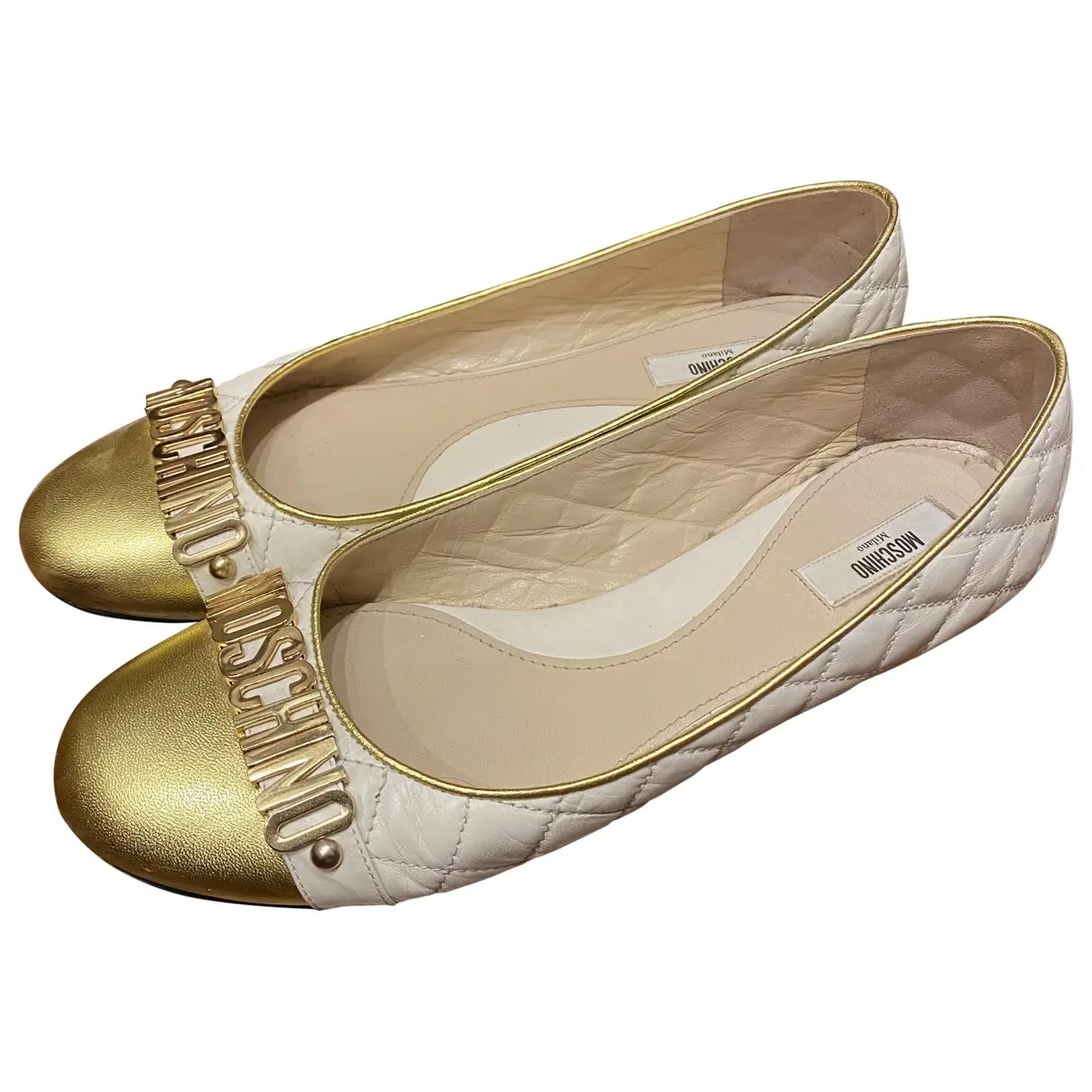 Leather ballet flats Moschino