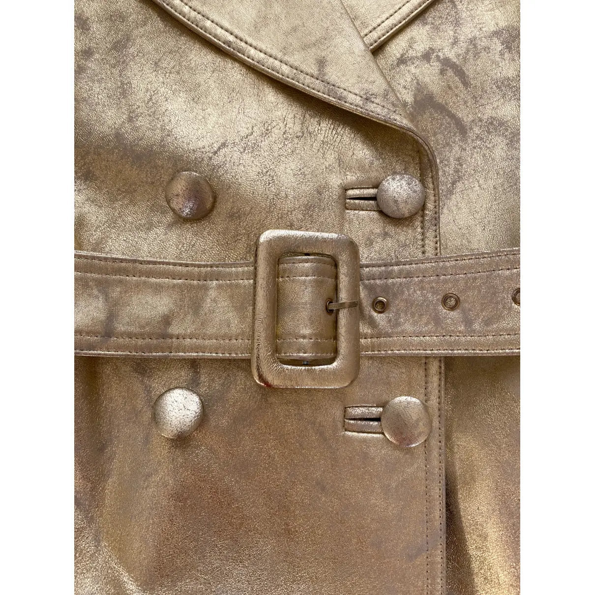 Leather coat Moschino Love