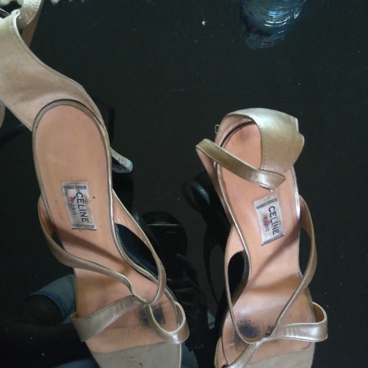 Buy Celine Nude leather sandals online