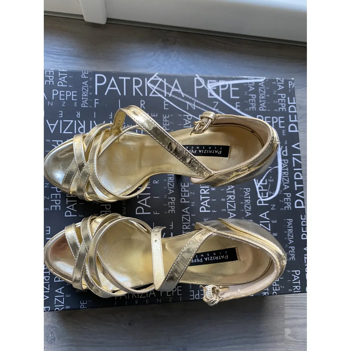 Leather sandals Patrizia Pepe