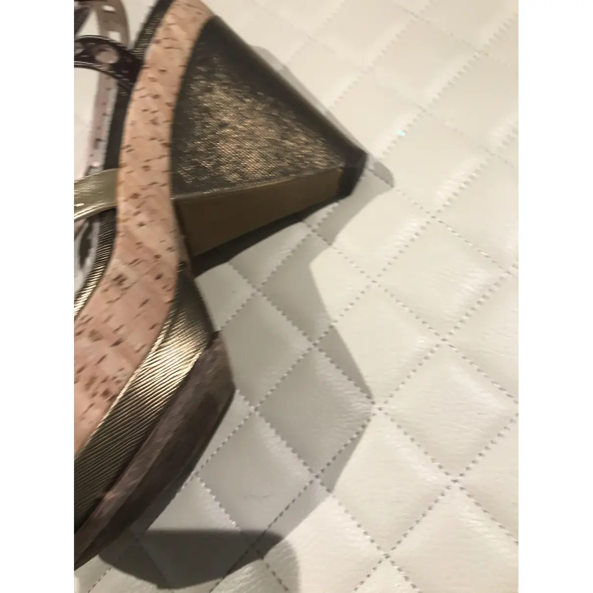 Leather sandal Prada