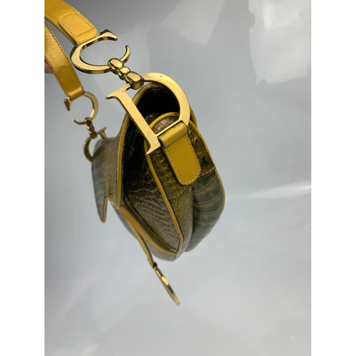 Saddle Vintage leather handbag Dior