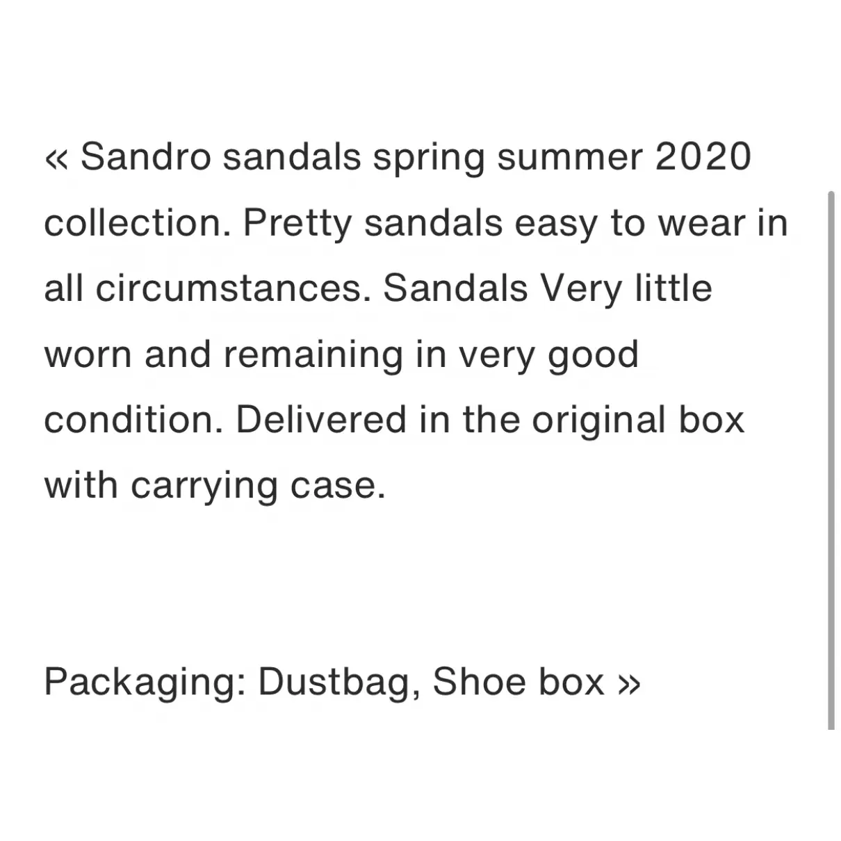 Spring Summer 2020 leather sandal Sandro