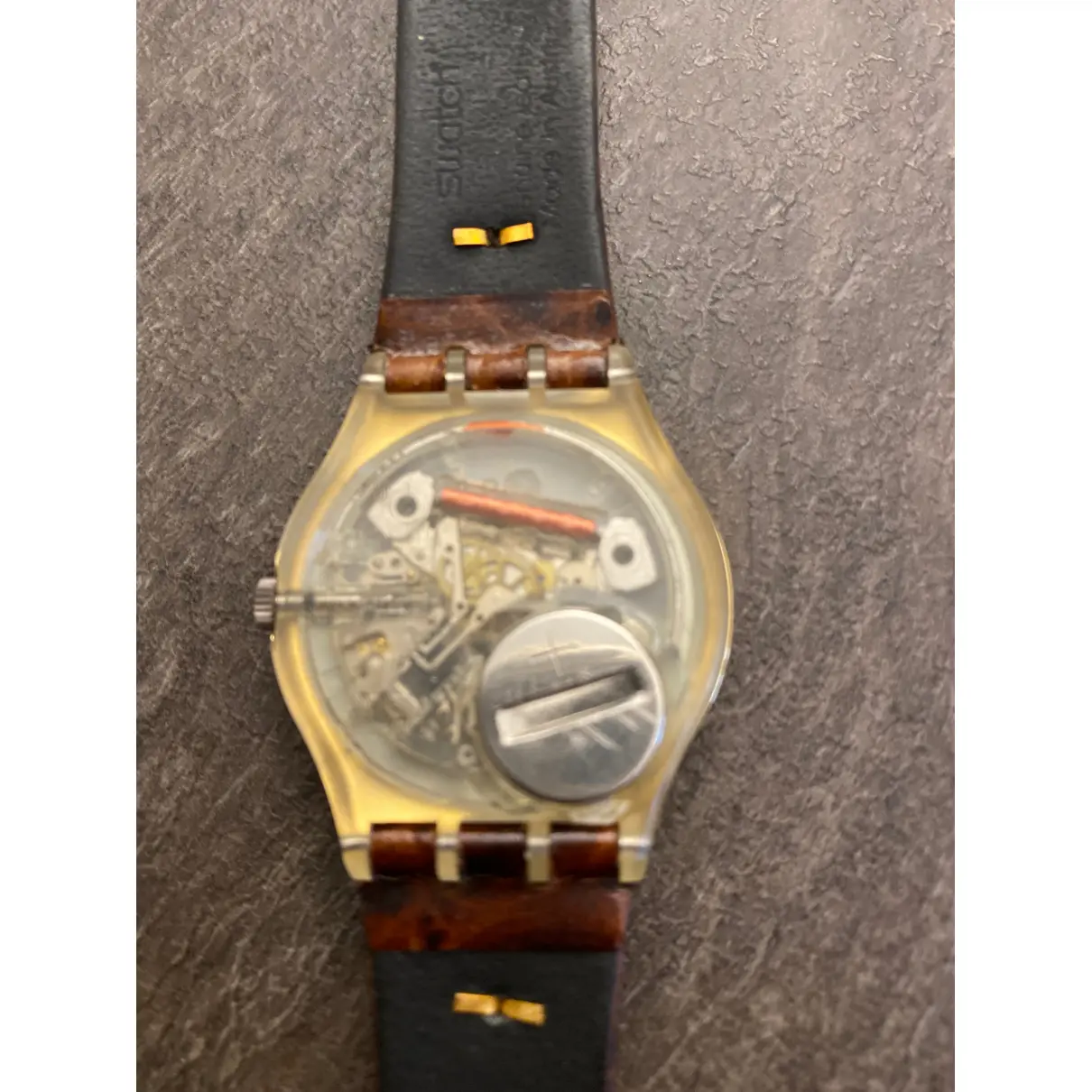 Buy Swatch Leather watch online - Vintage