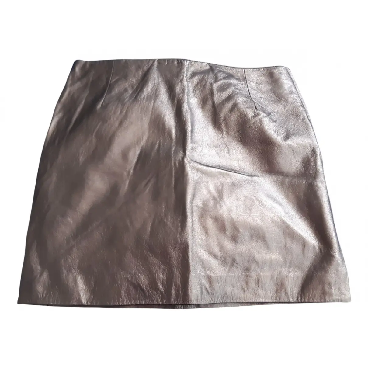 Leather mini skirt Trussardi - Vintage