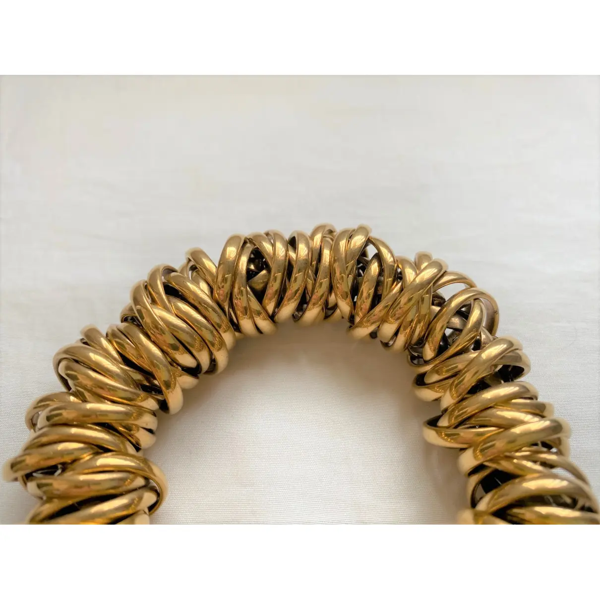 Buy Balenciaga Gold Metal Bracelet online