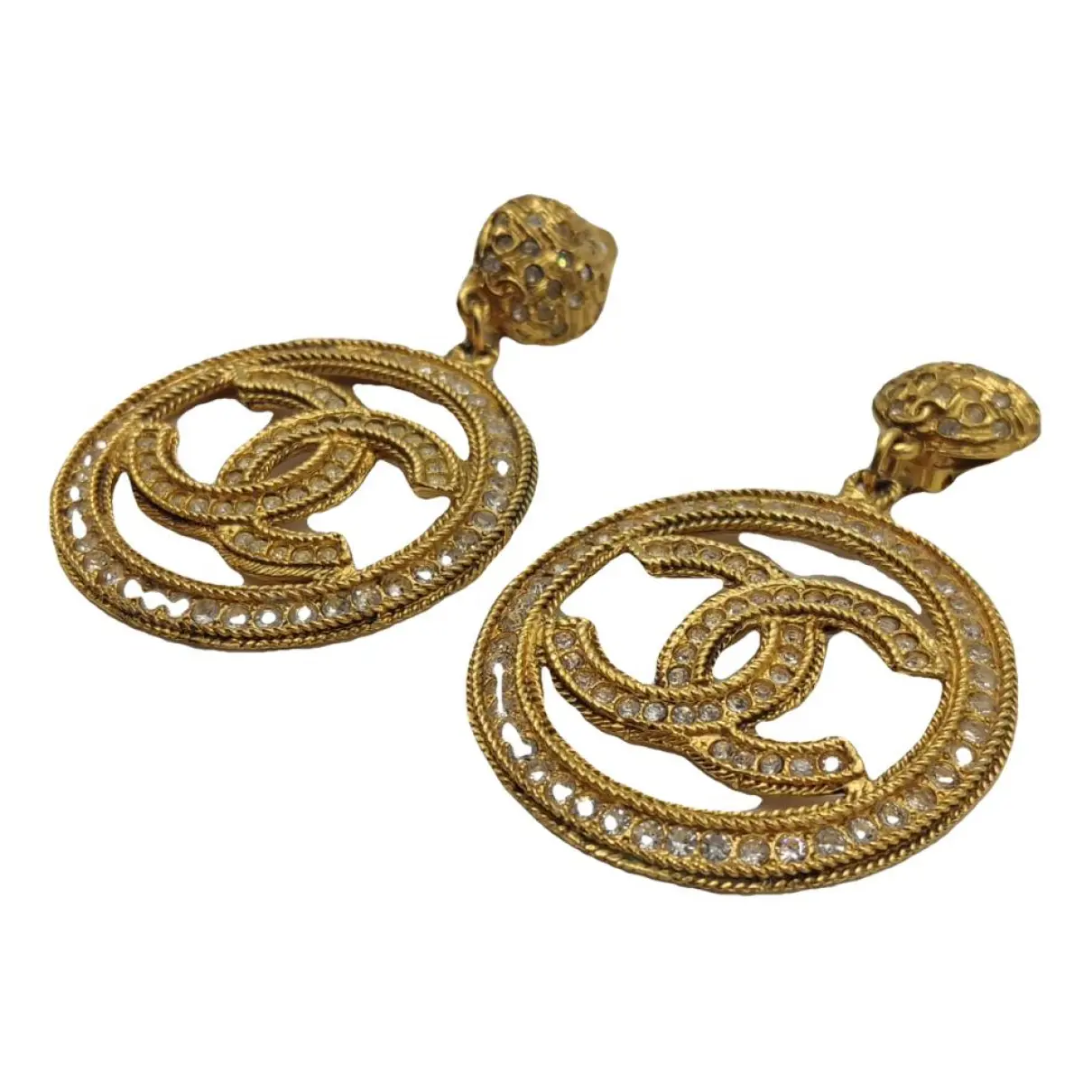 CC earrings Chanel - Vintage