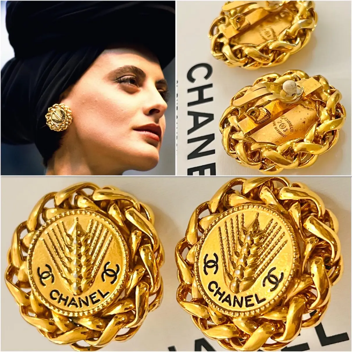 Luxury Chanel Earrings Women - Vintage
