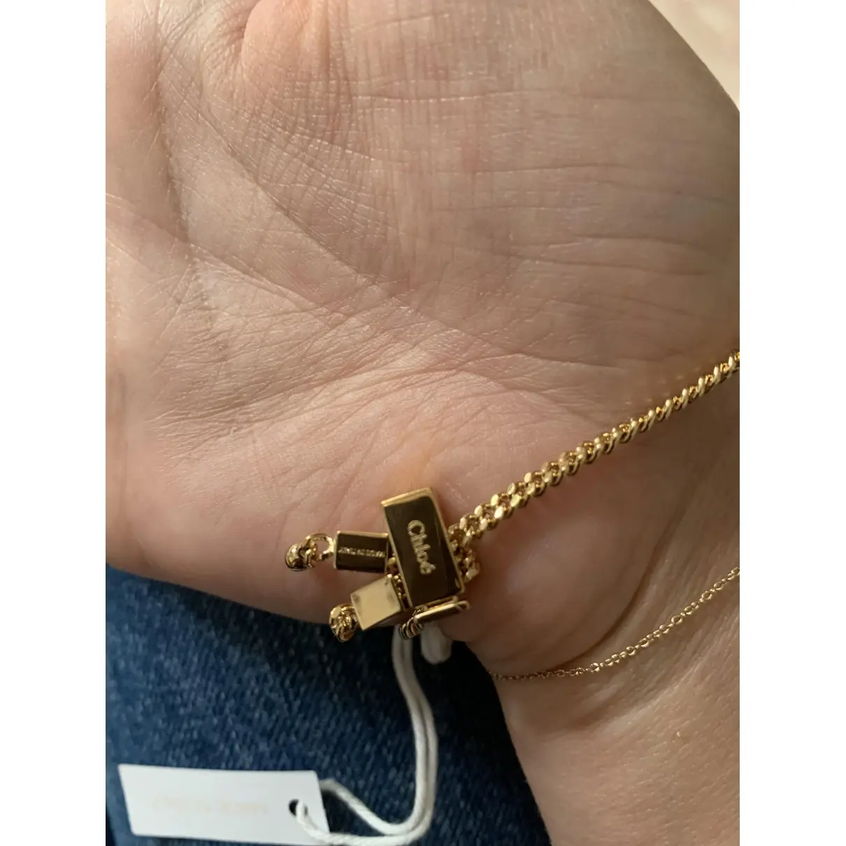 Chloé Gold Metal Bracelet for sale
