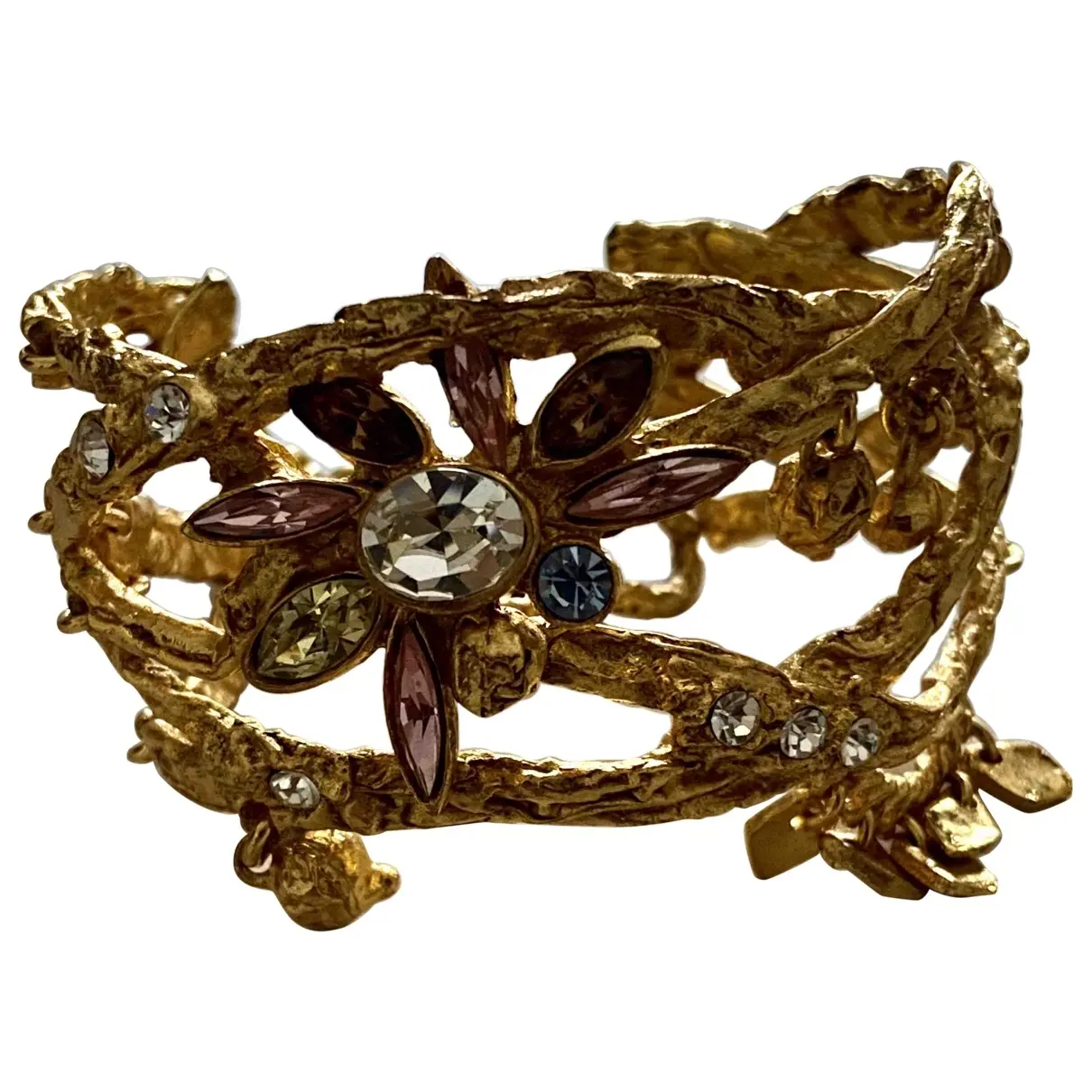 Gold Metal Bracelet Christian Lacroix - Vintage