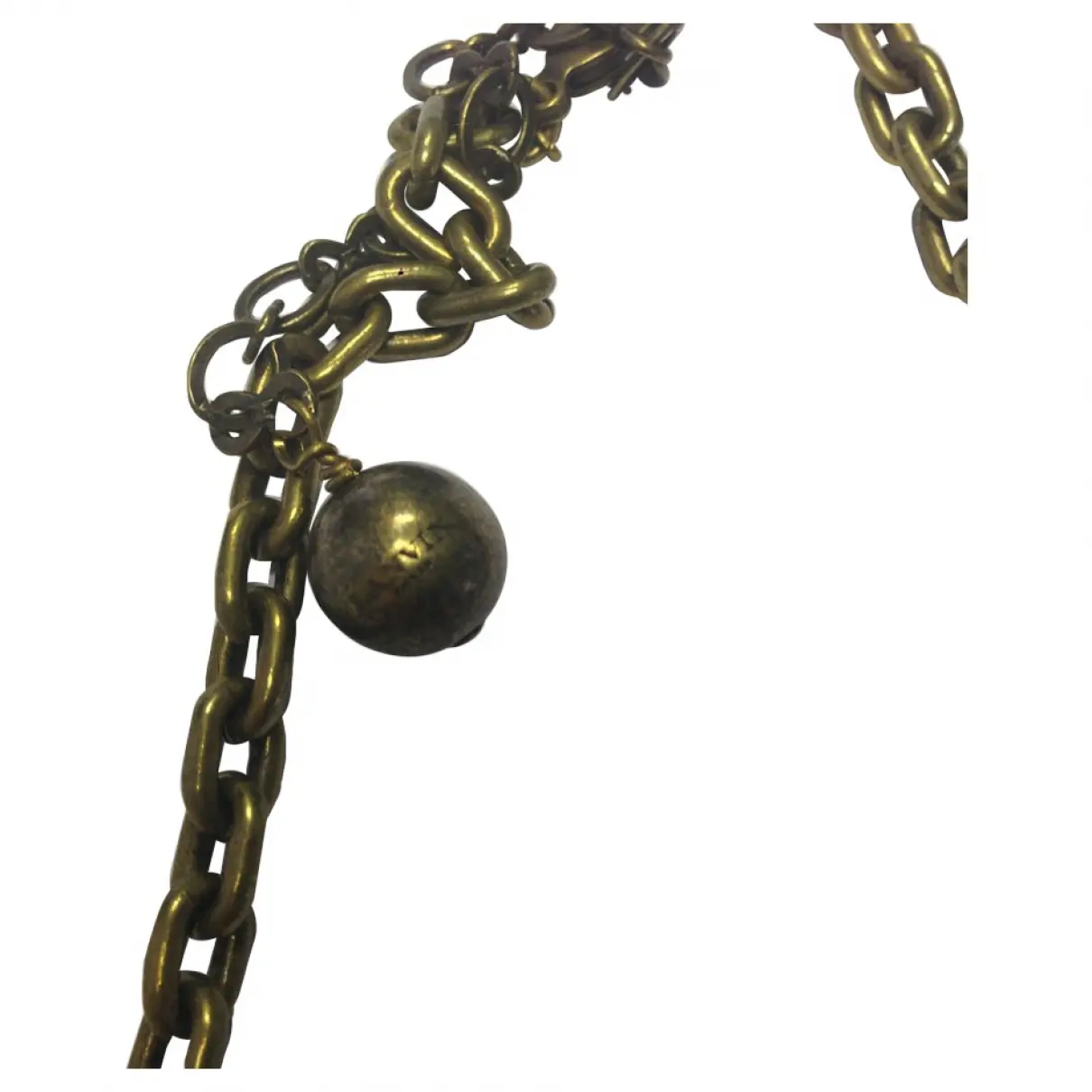 Lanvin Gold Metal Necklace for sale