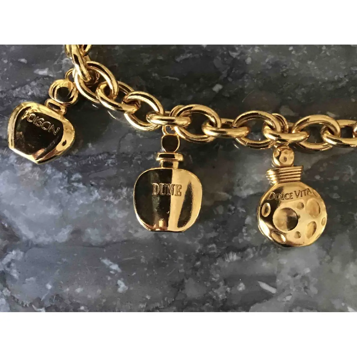 Gold Metal Bracelet Dior - Vintage