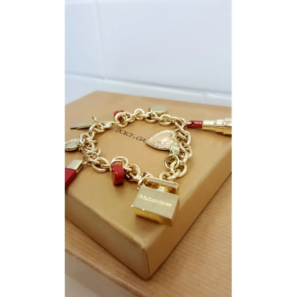 Buy Dolce & Gabbana Gold Metal Bracelet online
