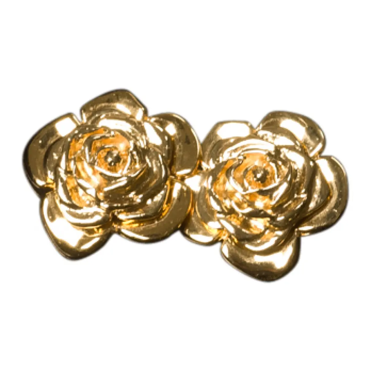 Gold Metal Earrings Yves Saint Laurent