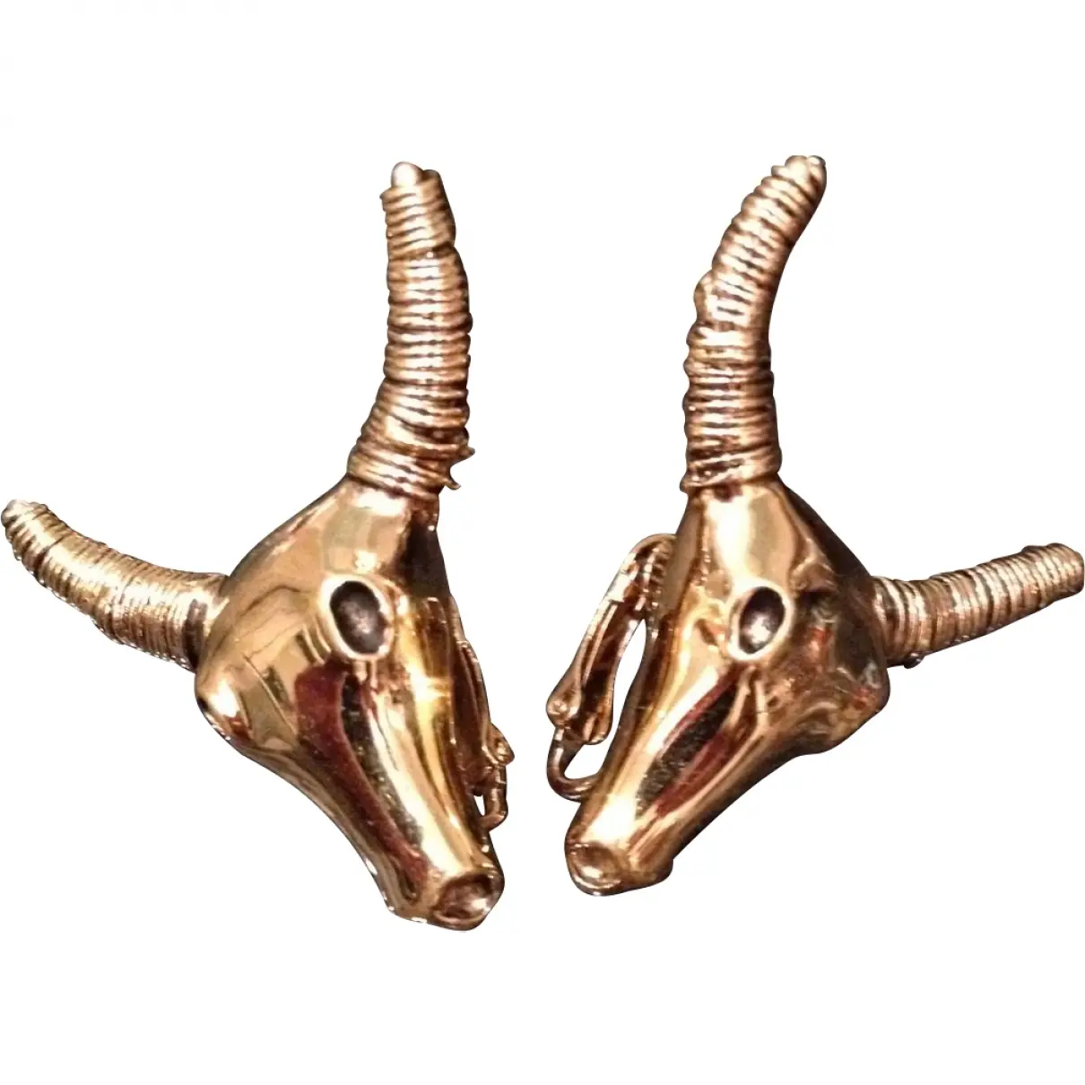Gold Metal Earrings Aurelie Bidermann