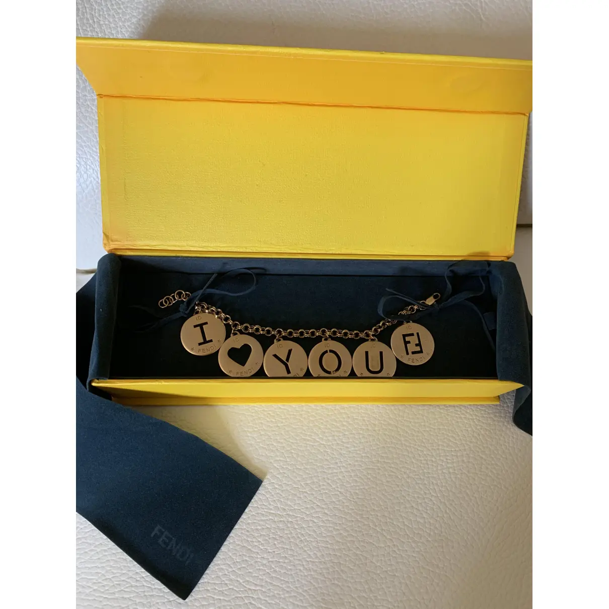 Gold Metal Bracelet Fendi