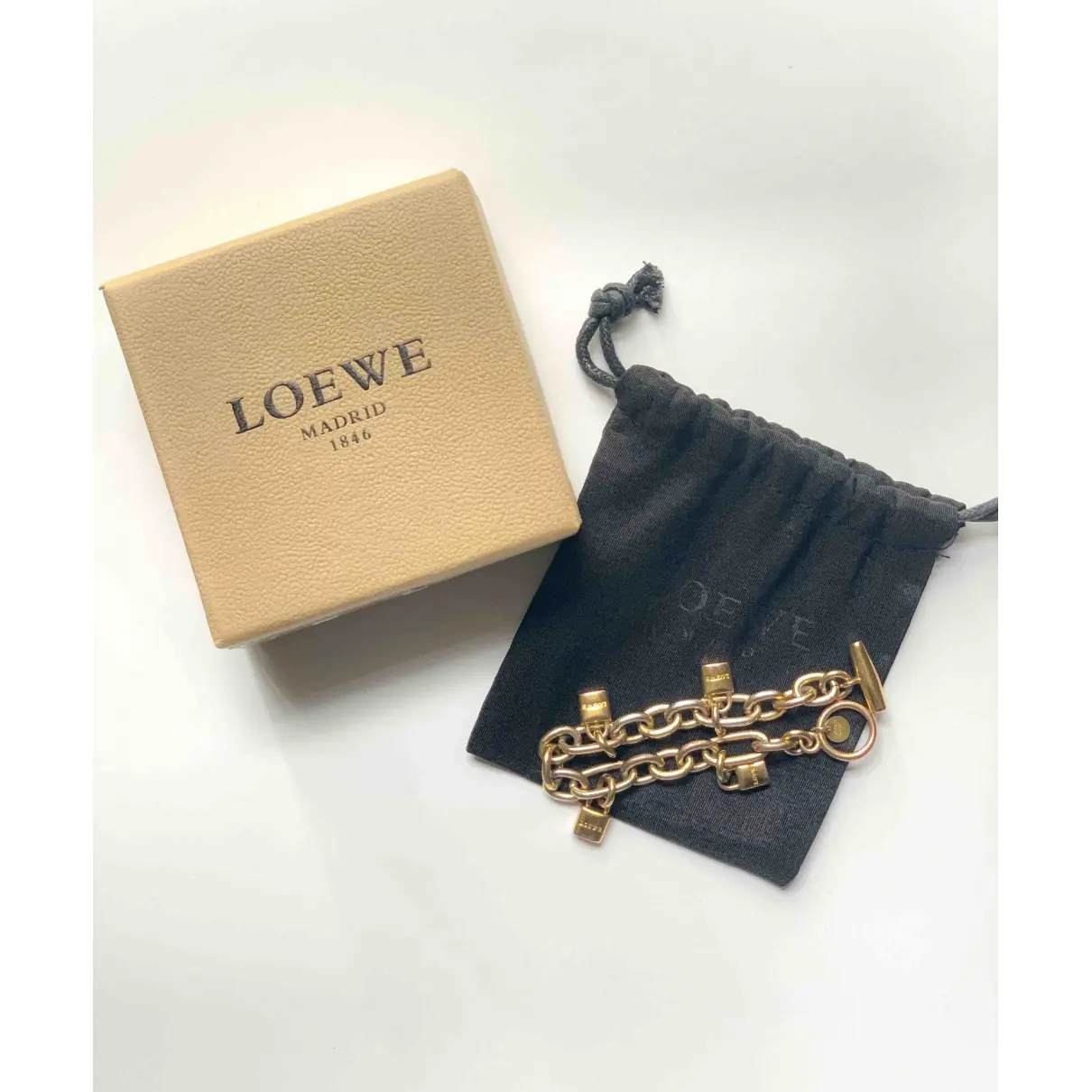 Buy Loewe Gold Metal Bracelet online