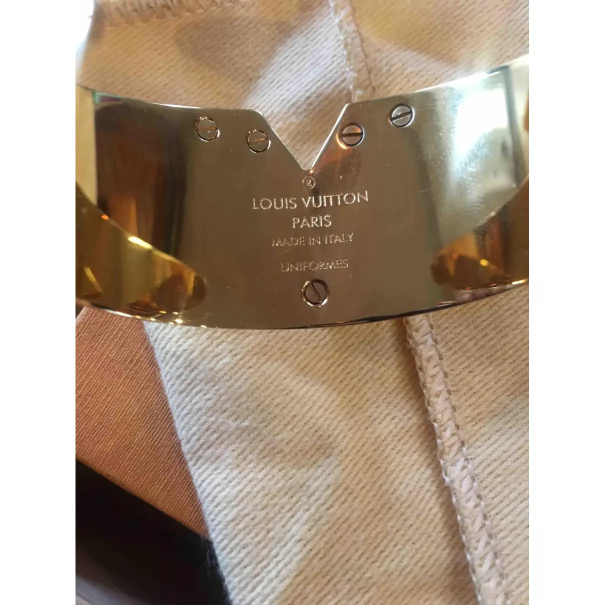 Buy Louis Vuitton Gold Metal Bracelet online