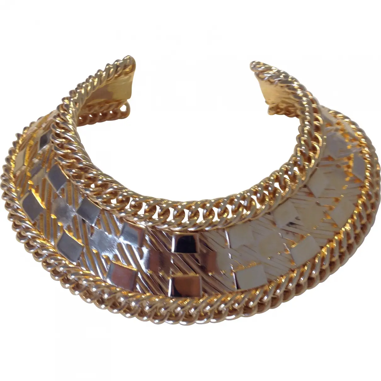 Gold Metal Necklace Balmain