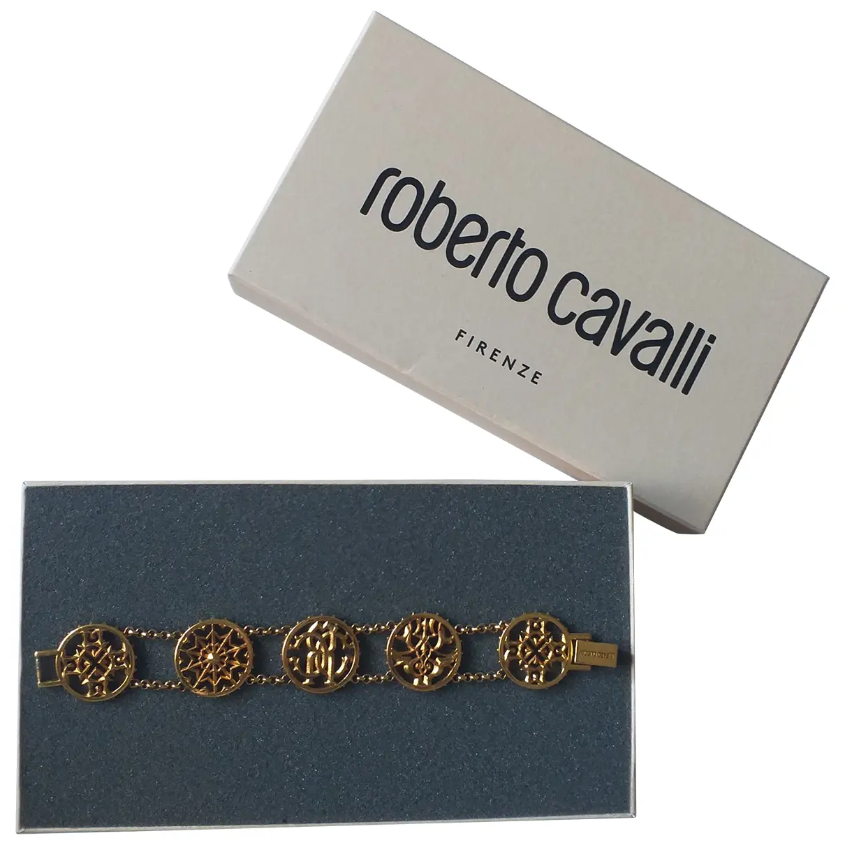 Gold Metal Bracelet Roberto Cavalli