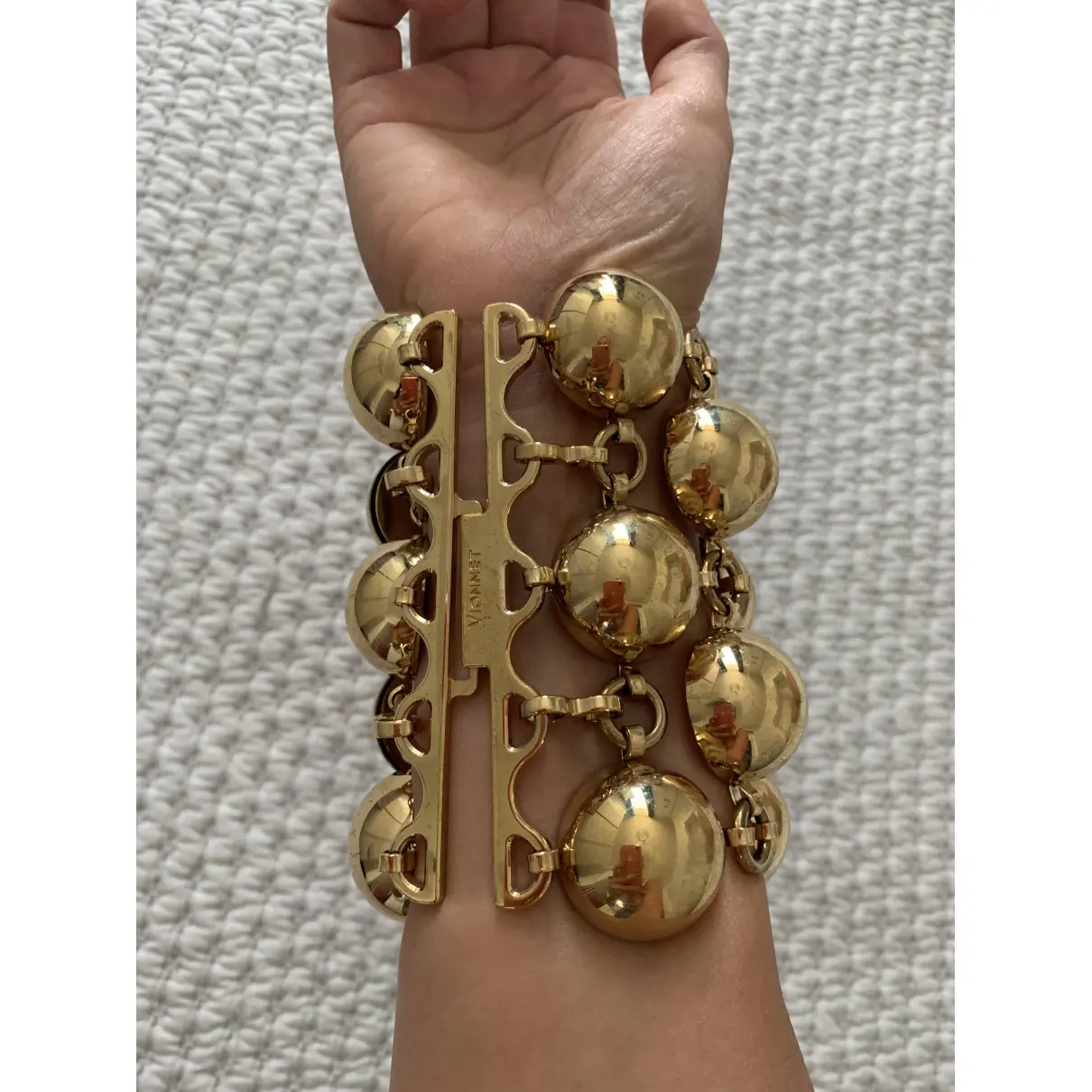 Buy Vionnet Gold Metal Bracelet online