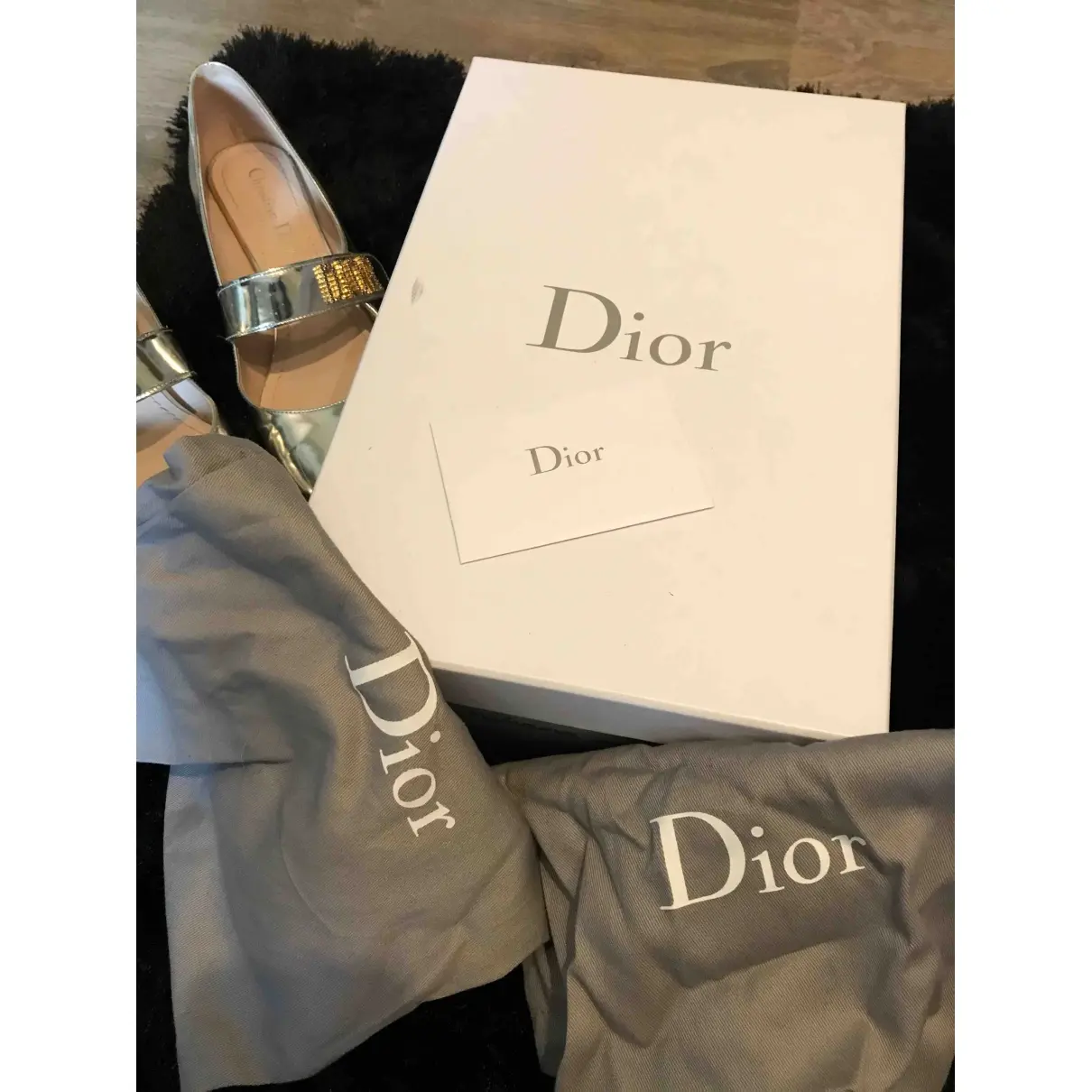Baby-D patent leather ballet flats Dior
