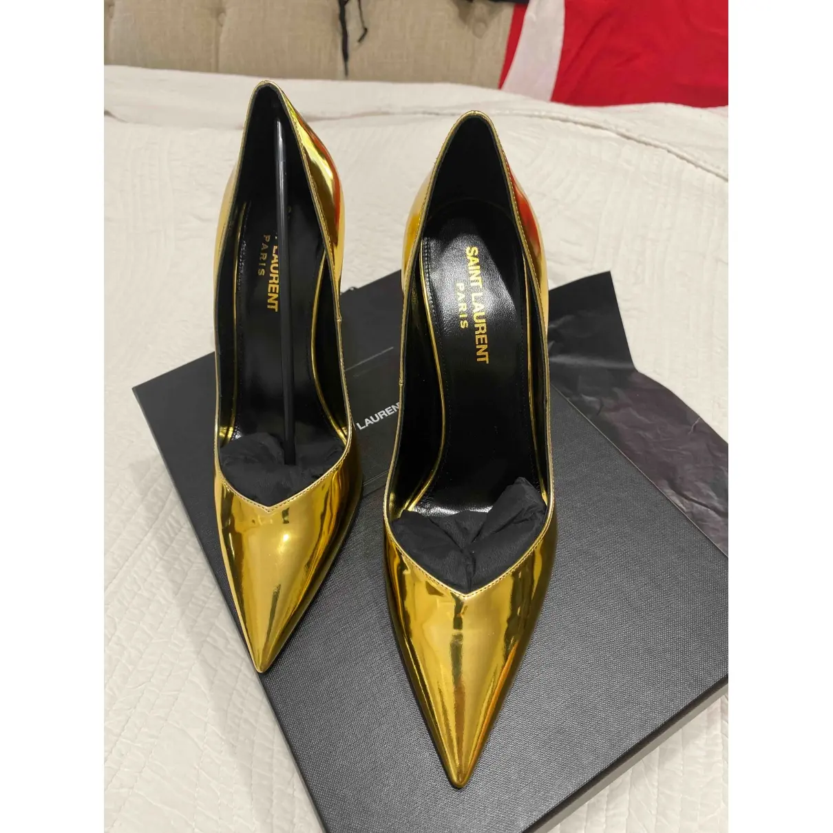 Saint Laurent Patent leather heels for sale