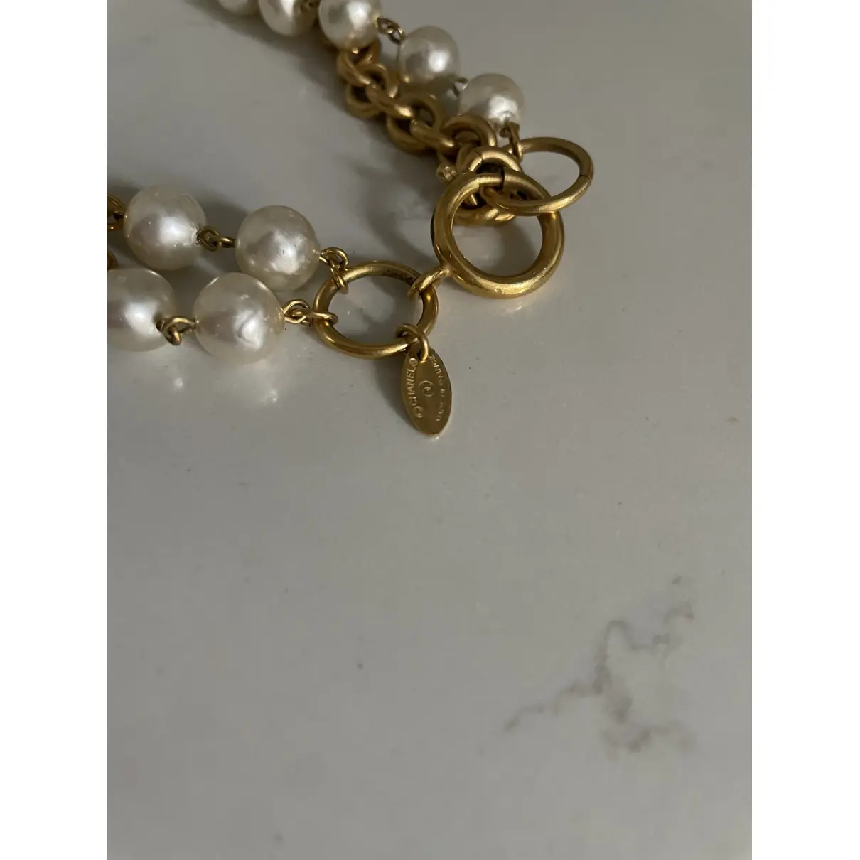 Buy Chanel Baroque pearl long necklace online