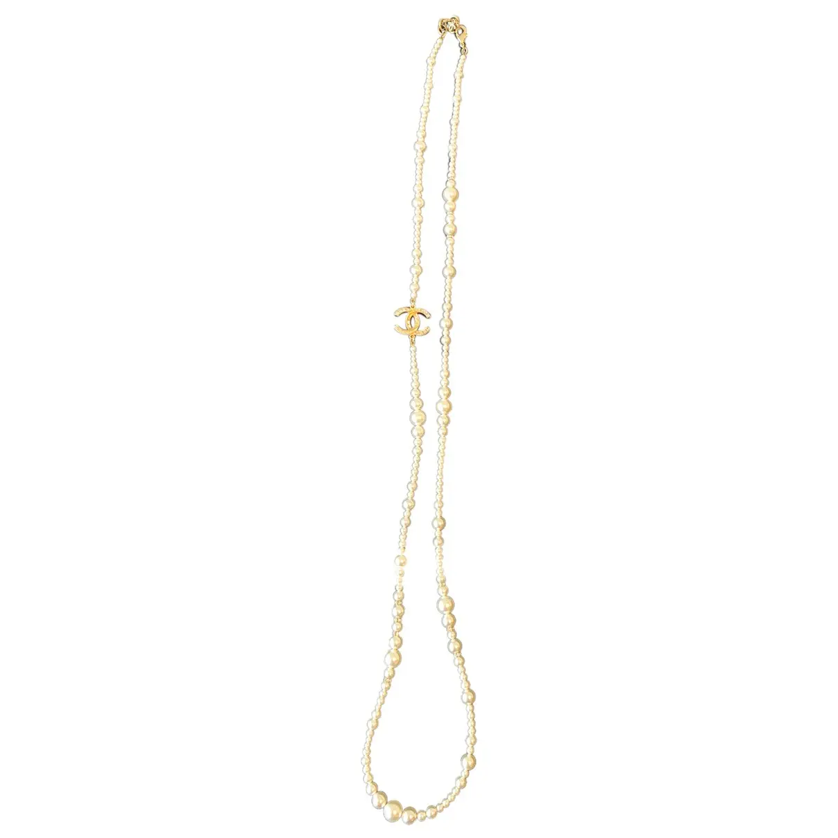 CC pearl long necklace Chanel