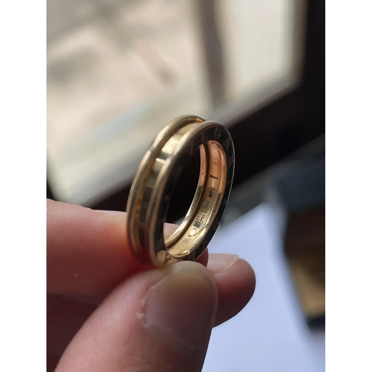 Buy Bvlgari B.Zero1 pink gold ring online