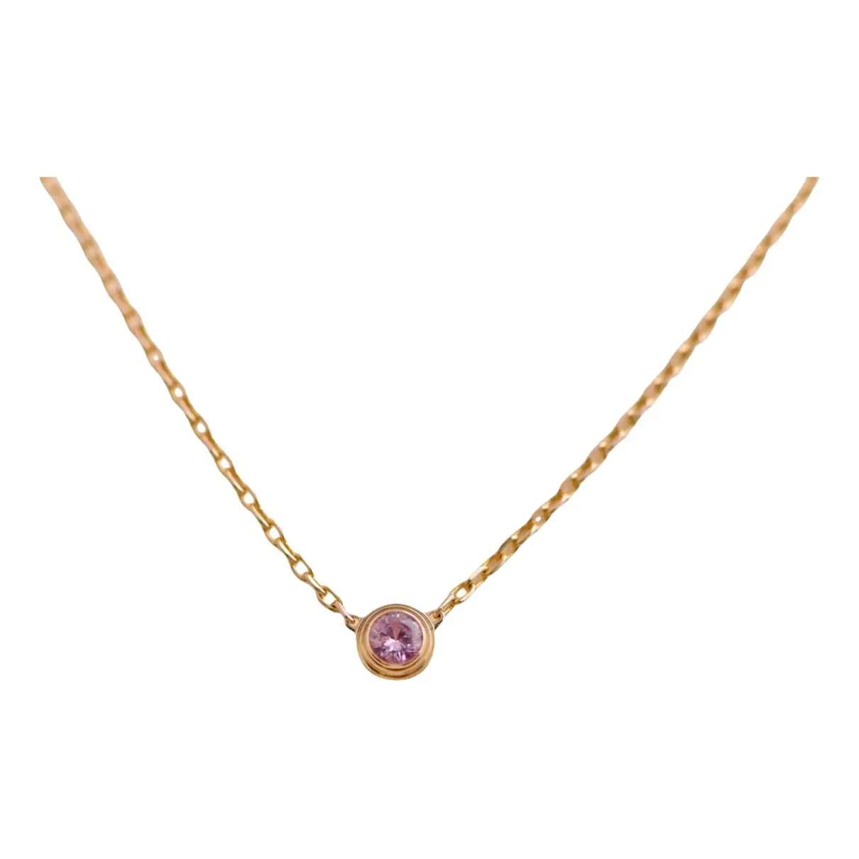 Pink gold necklace Cartier
