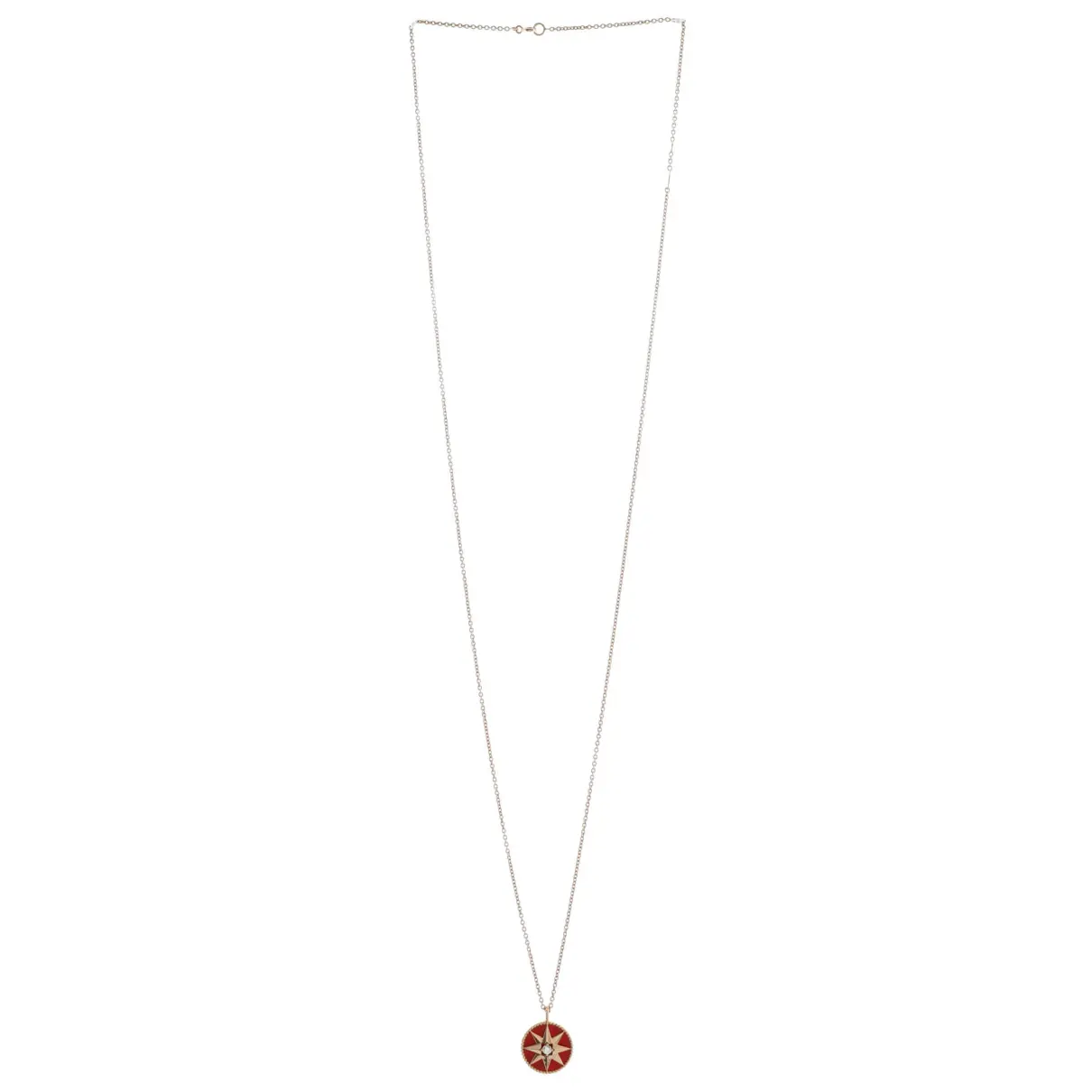 Buy Christian Dior Pink gold necklace online