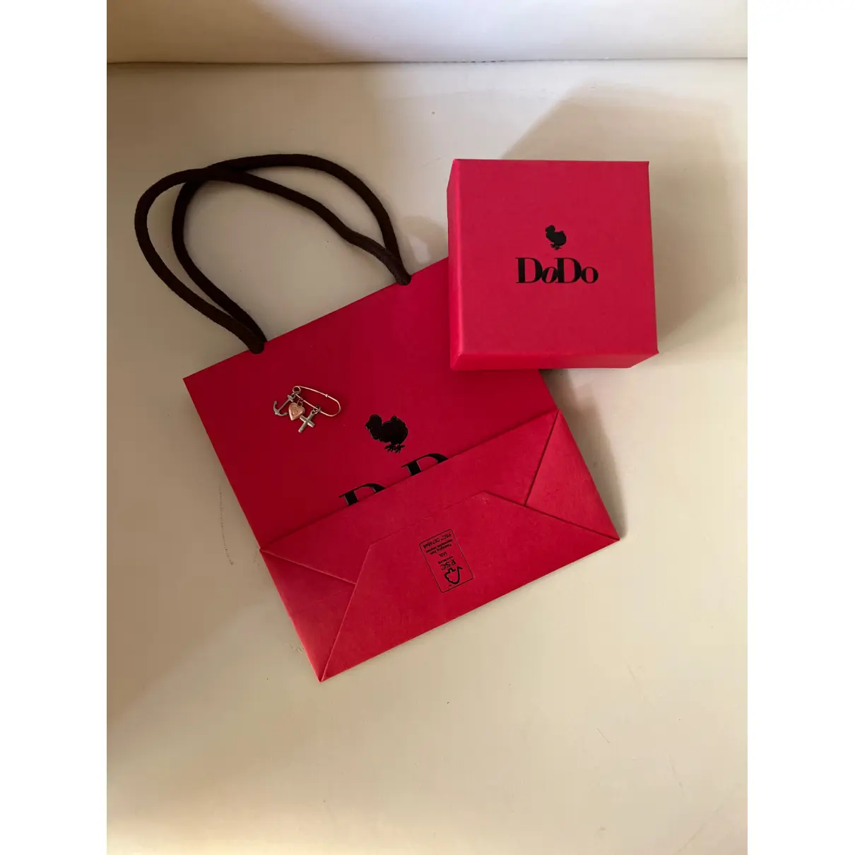 Buy Dodo Dodo pink gold pin & brooche online