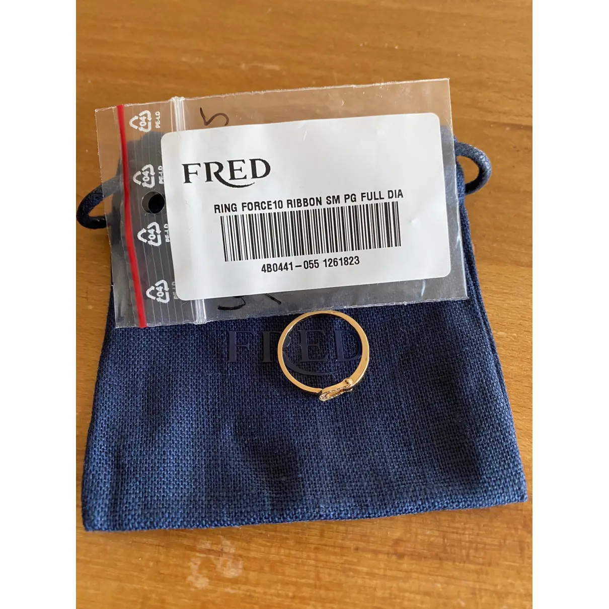 Force 10 pink gold ring Fred