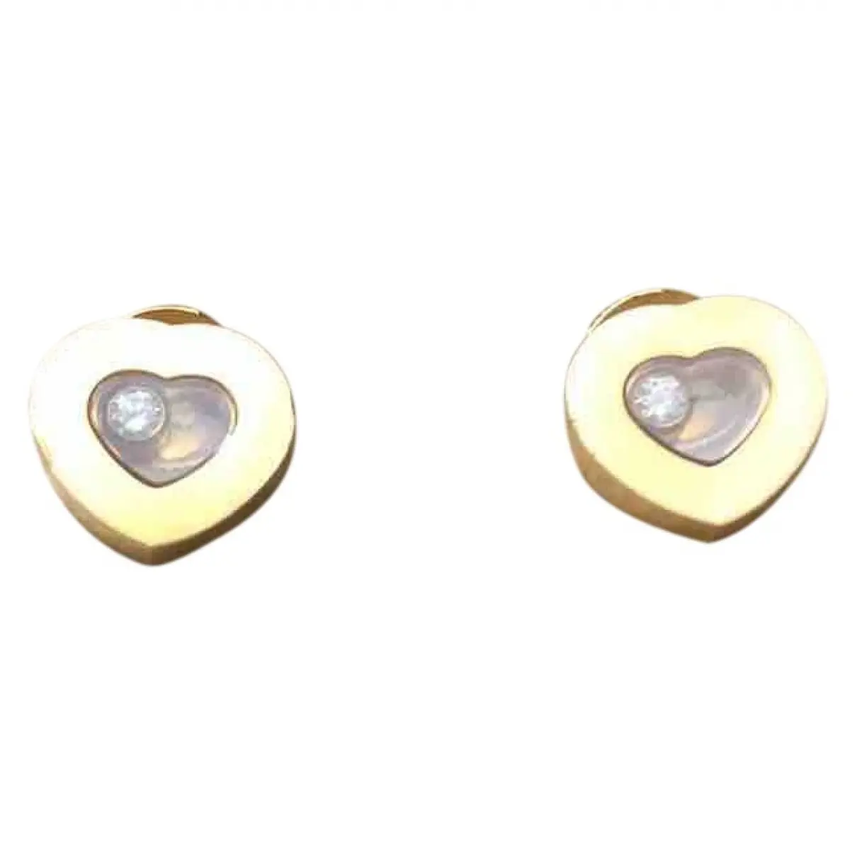 Happy Diamonds pink gold earrings Chopard