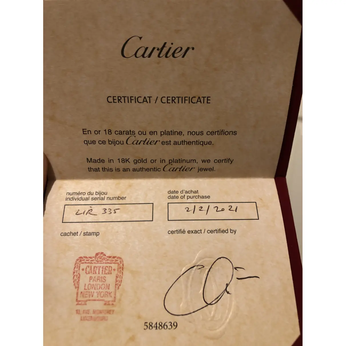 Juste un Clou pink gold ring Cartier